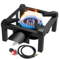 SIXDAY 1-Burner Propane Camping Stove, 100,000 BTU Gas Stove with 0-20 PSI Regulator, High Pressure, Portable for Outdoor Cooking