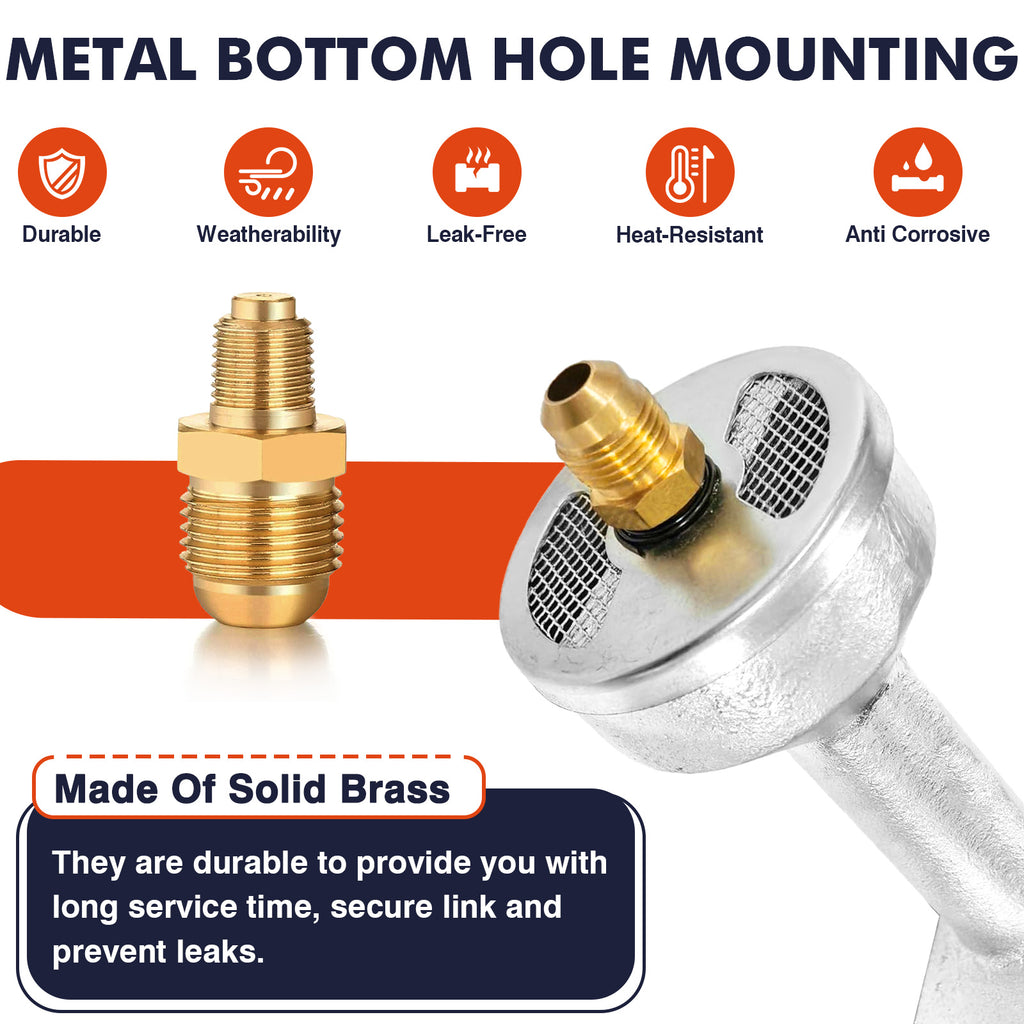SIXDAY High Pressure Burner Head, 0-20 PSI Adjustable Regulator, 4.1ft Hose & Brass Fitting for Outdoor Cooking, Camping, Brewing & BBQ