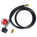SIXDAY High Pressure Propane Regulator Hose, 4.1ft PVC Hose with Brass Fittings for Gas Grills, Outdoor Stoves, Turkey Fryers & Camp Appliances